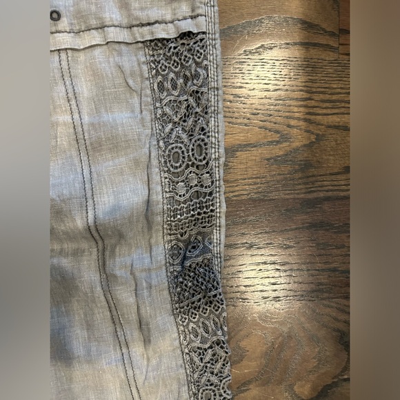 HEI HEI Gray Linen Pants - Picture 3 of 8